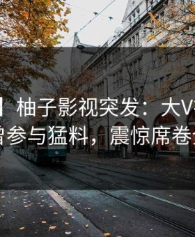 【爆料】柚子影视突发：大V在深夜被曝曾参与猛料，震惊席卷全网