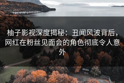 柚子影视深度揭秘：丑闻风波背后，网红在粉丝见面会的角色彻底令人意外